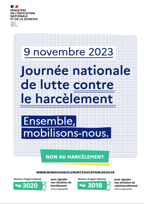 Non au harcèlement national